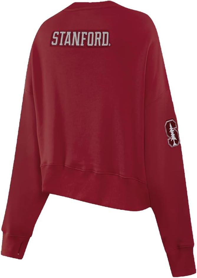 imagePro Standard NCAA womens Womens College Classic Essentials Brushed Back French Terry Crewneck SweatshirtCardinal Red