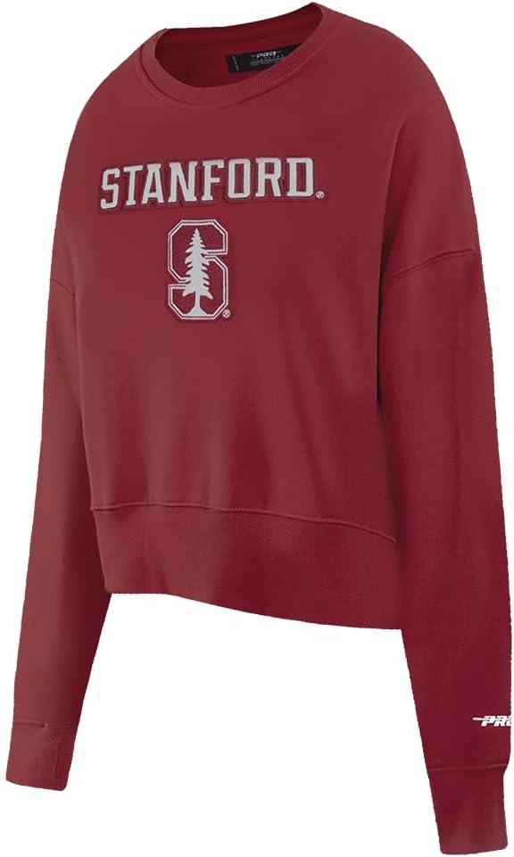 imagePro Standard NCAA womens Womens College Classic Essentials Brushed Back French Terry Crewneck SweatshirtCardinal Red