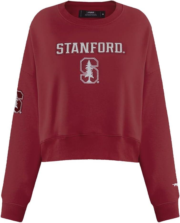imagePro Standard NCAA womens Womens College Classic Essentials Brushed Back French Terry Crewneck SweatshirtCardinal Red