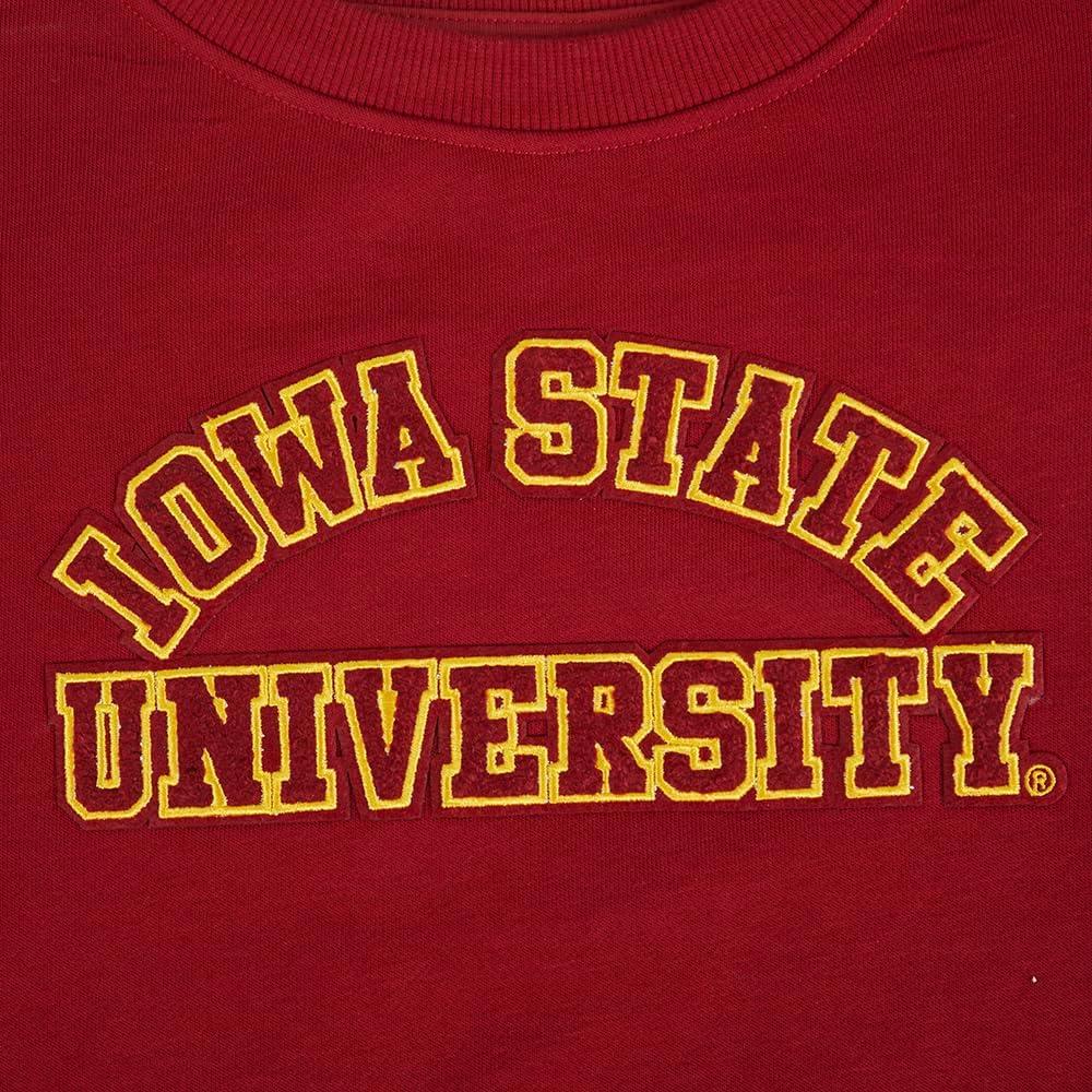 imagePro Standard NCAA womens Womens College Classic Essentials Brushed Back French Terry Crewneck SweatshirtCardinal Red