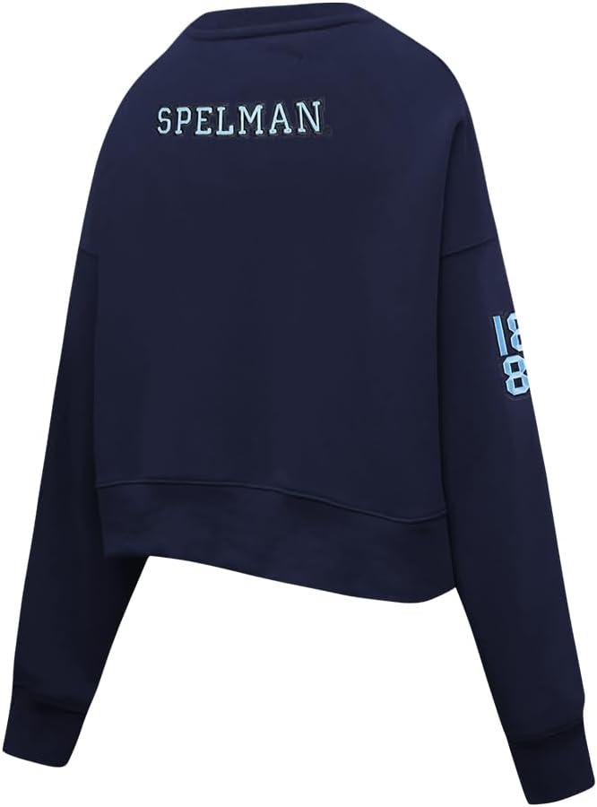 imagePro Standard NCAA womens Womens College Classic Essentials Brushed Back French Terry Crewneck SweatshirtMidnight Navy