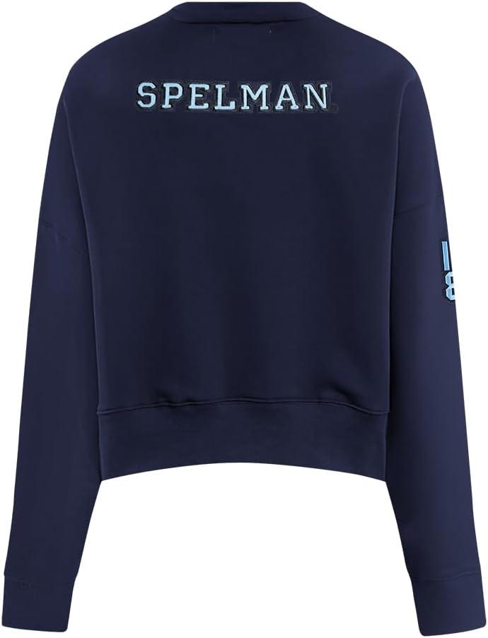 imagePro Standard NCAA womens Womens College Classic Essentials Brushed Back French Terry Crewneck SweatshirtMidnight Navy