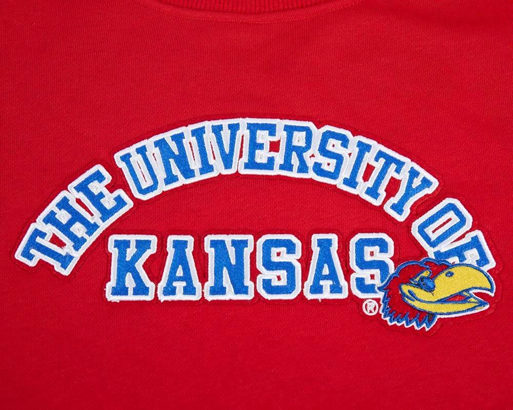 imagePro Standard NCAA womens Womens College Classic Essentials Brushed Back French Terry Crewneck SweatshirtRed