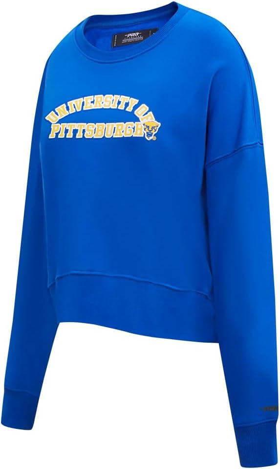 imagePro Standard NCAA womens Womens College Classic Essentials Brushed Back French Terry Crewneck SweatshirtRoyal Blue