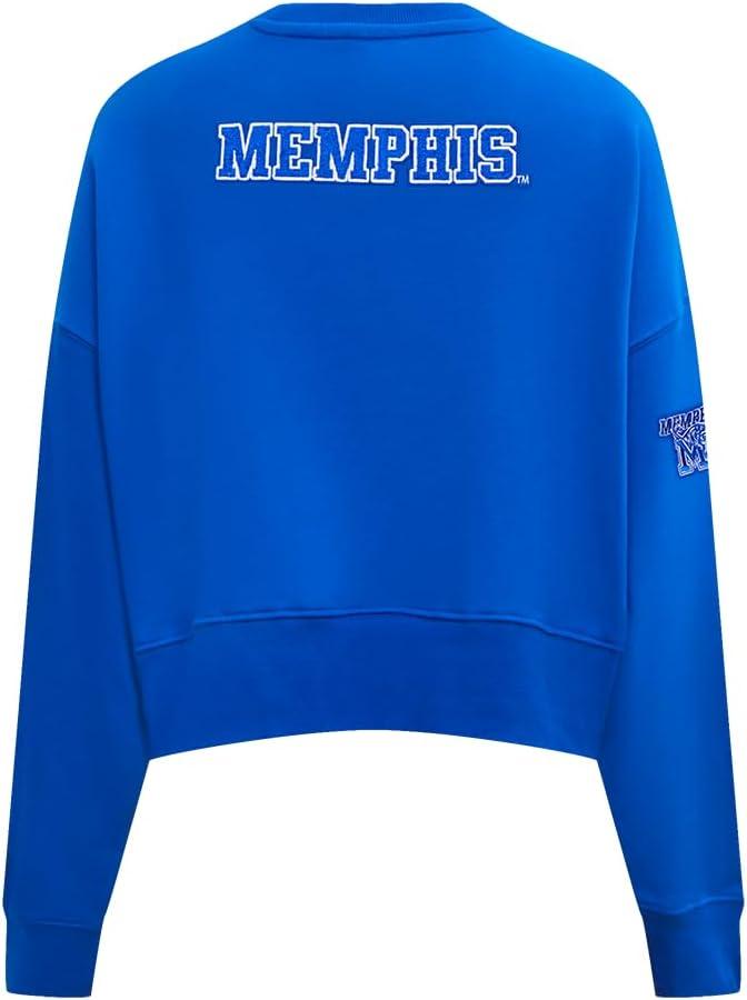 imagePro Standard NCAA womens Womens College Classic Essentials Brushed Back French Terry Crewneck SweatshirtRoyal Blue