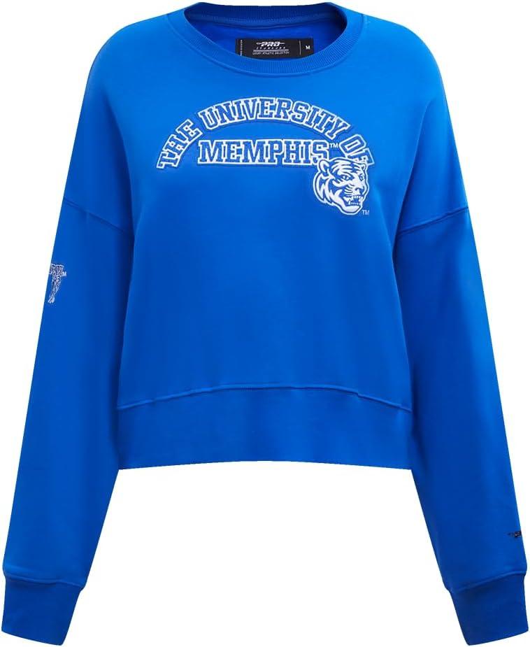 imagePro Standard NCAA womens Womens College Classic Essentials Brushed Back French Terry Crewneck SweatshirtRoyal Blue