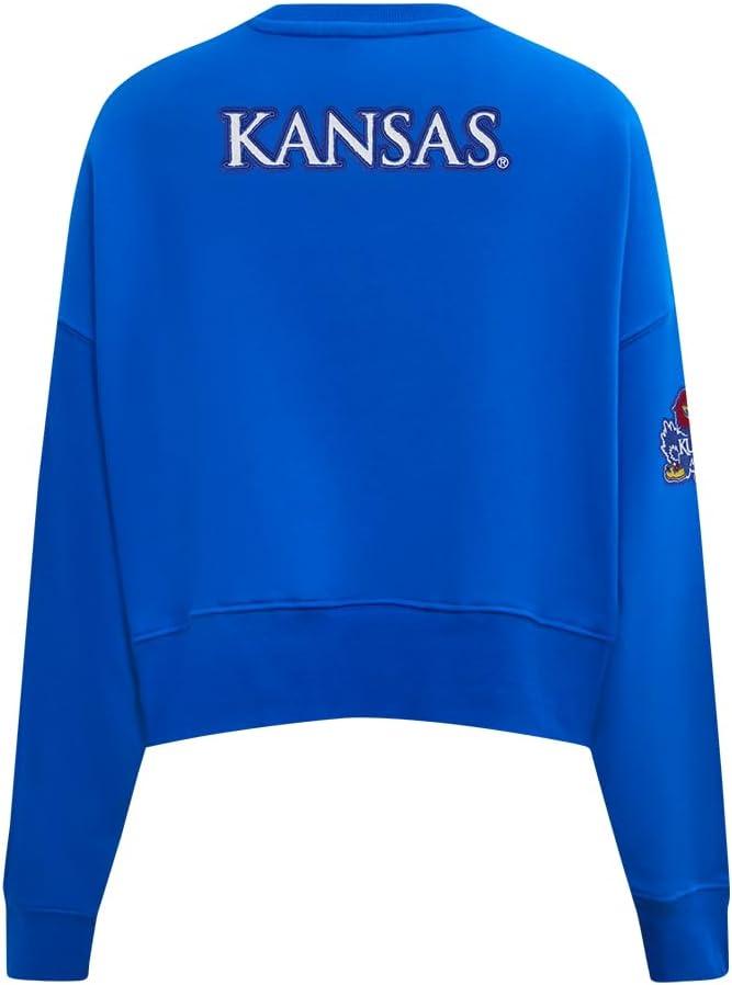 imagePro Standard NCAA womens Womens College Classic Essentials Brushed Back French Terry Crewneck SweatshirtRoyal Blue