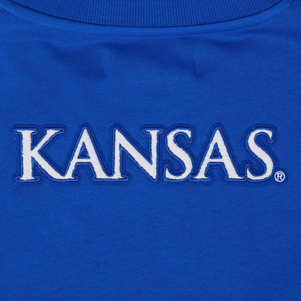 imagePro Standard NCAA womens Womens College Classic Essentials Brushed Back French Terry Crewneck SweatshirtRoyal Blue