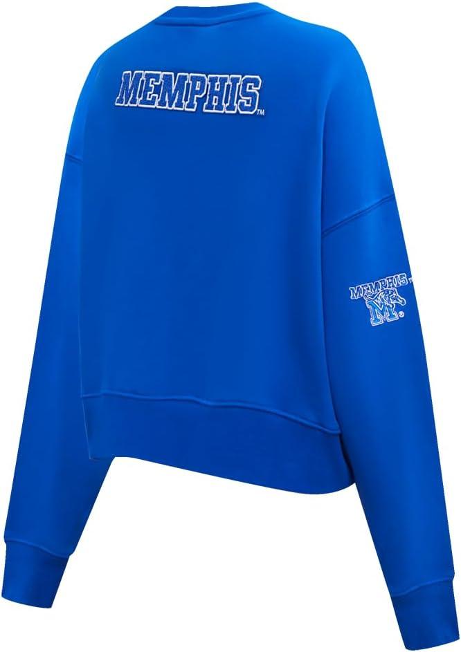 imagePro Standard NCAA womens Womens College Classic Essentials Brushed Back French Terry Crewneck SweatshirtRoyal Blue
