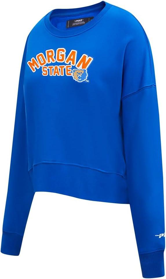 imagePro Standard NCAA womens Womens College Classic Essentials Brushed Back French Terry Crewneck SweatshirtRoyal Blue