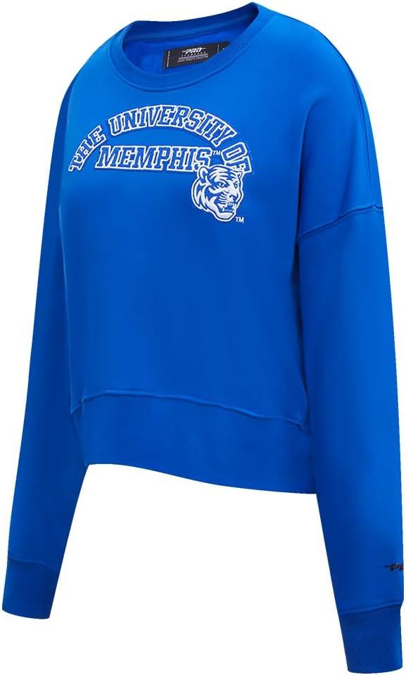 imagePro Standard NCAA womens Womens College Classic Essentials Brushed Back French Terry Crewneck SweatshirtRoyal Blue