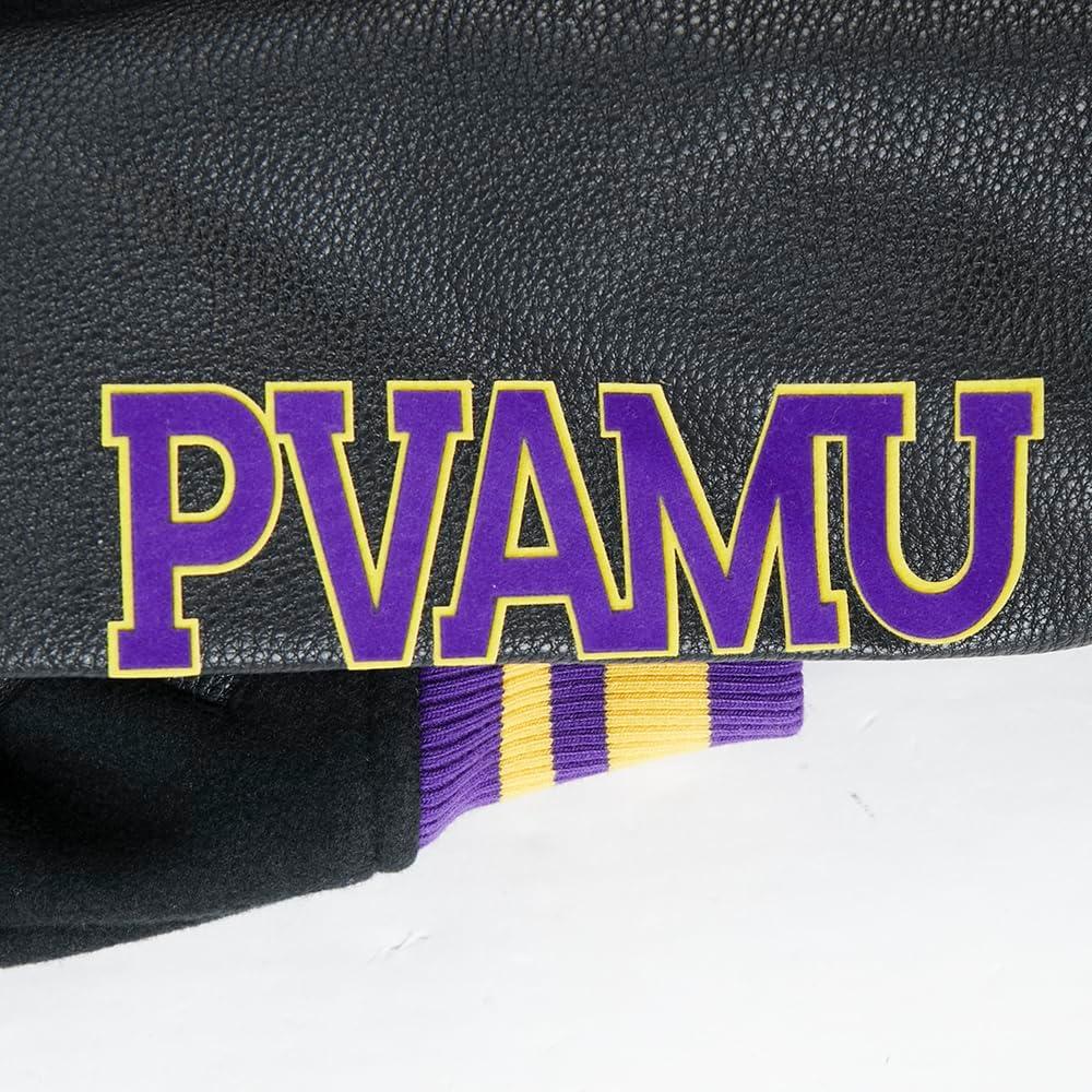 imagePro Standard NCAA womens Womens College Classic Essentials Wool Varsity JacketBlackPurple