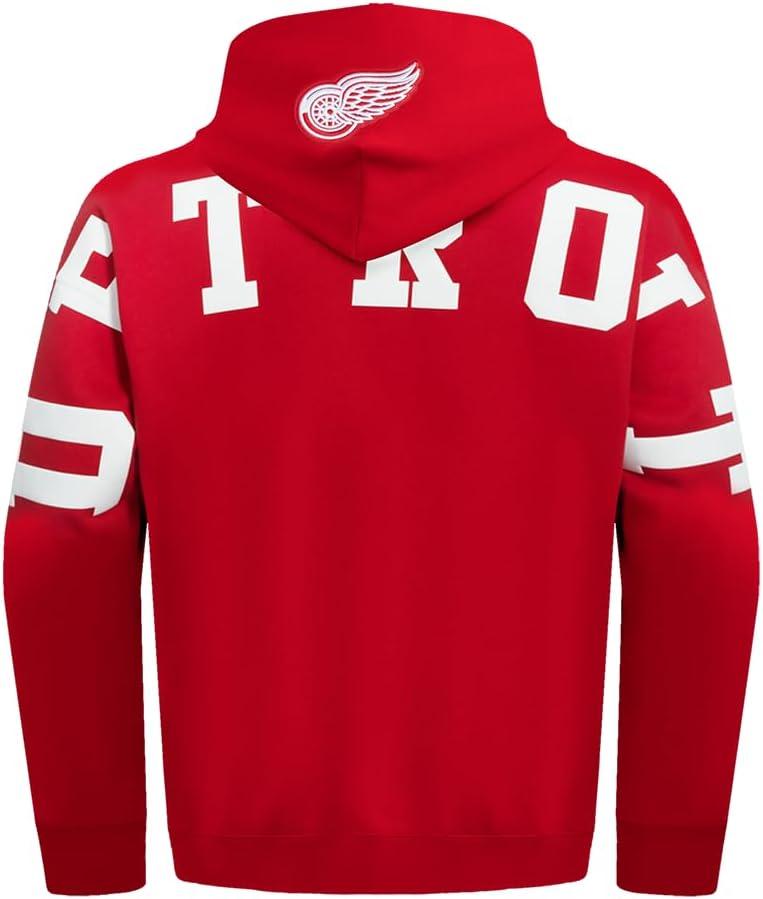 imagePro Standard NHL mens Mens Nhl Wingspan Fleece Pull Over HoodieRed