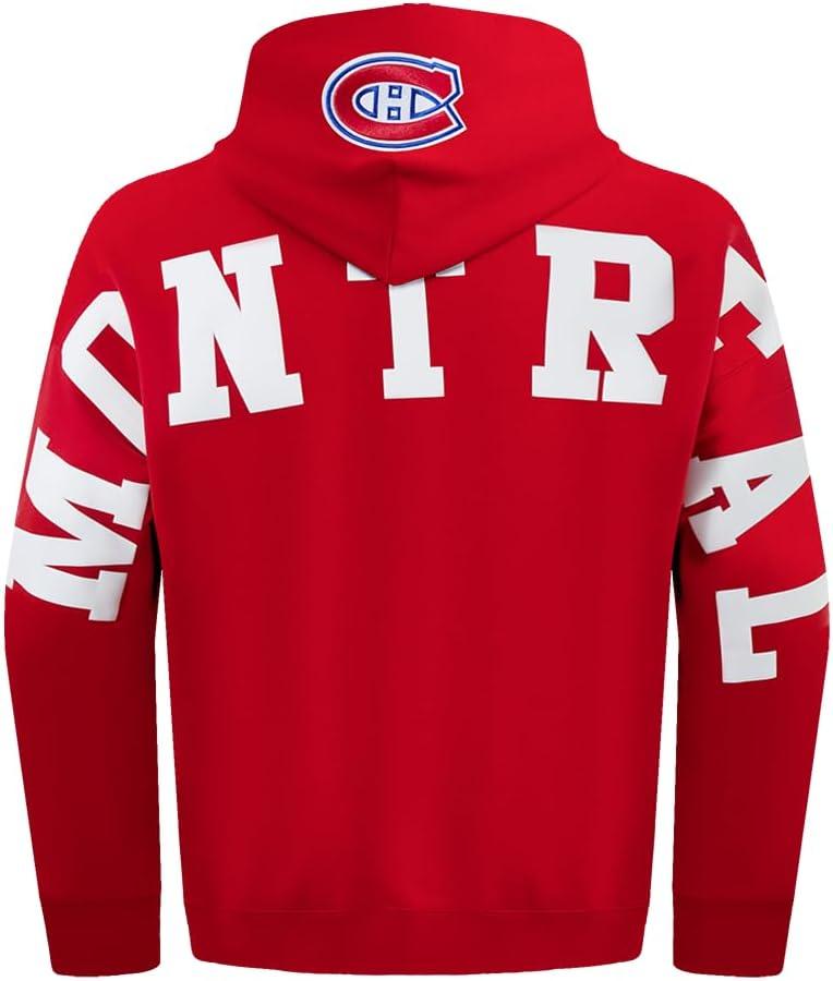 imagePro Standard NHL mens Mens Nhl Wingspan Fleece Pull Over HoodieRed