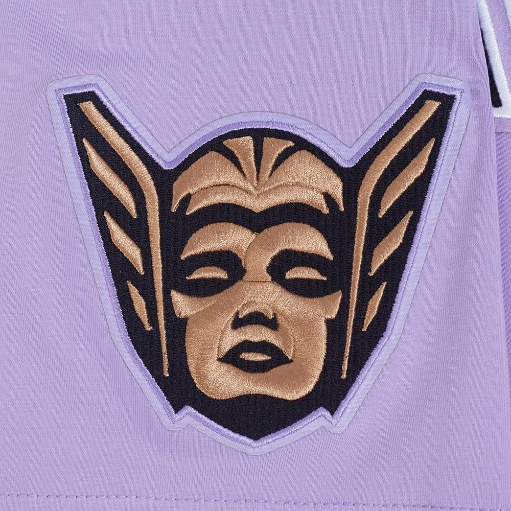 imagePro Standard WNBA Mens Mens WNBA Classic Chenille Cotton Short Sleeve TeeLilac