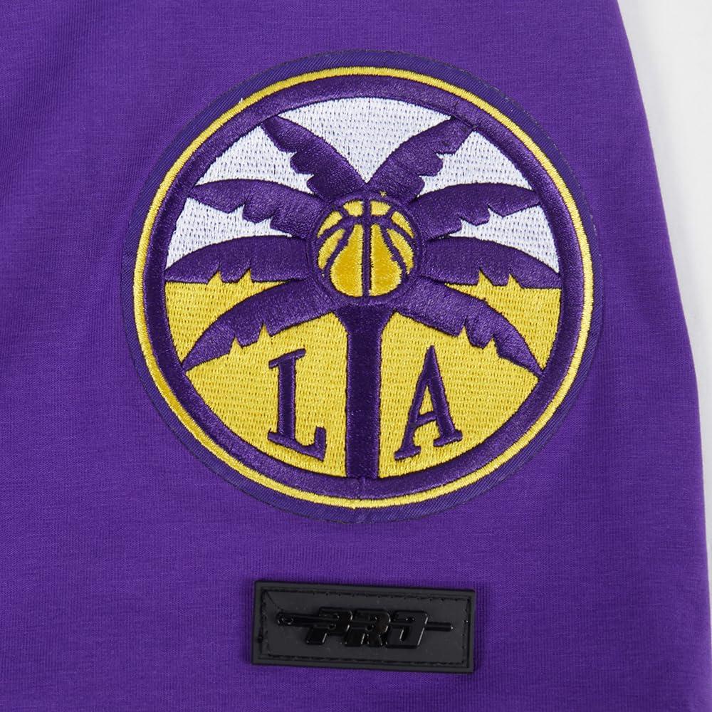 imagePro Standard WNBA Mens Mens WNBA Classic Chenille Cotton Short Sleeve TeePurple