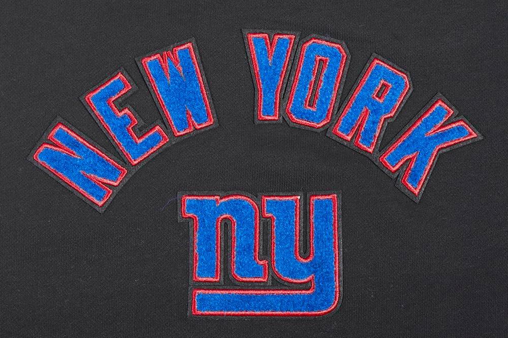 imagePro Standard Womens NFL Classic Chenille Brushed Back French Terry Crewneck SweatshirtBlack
