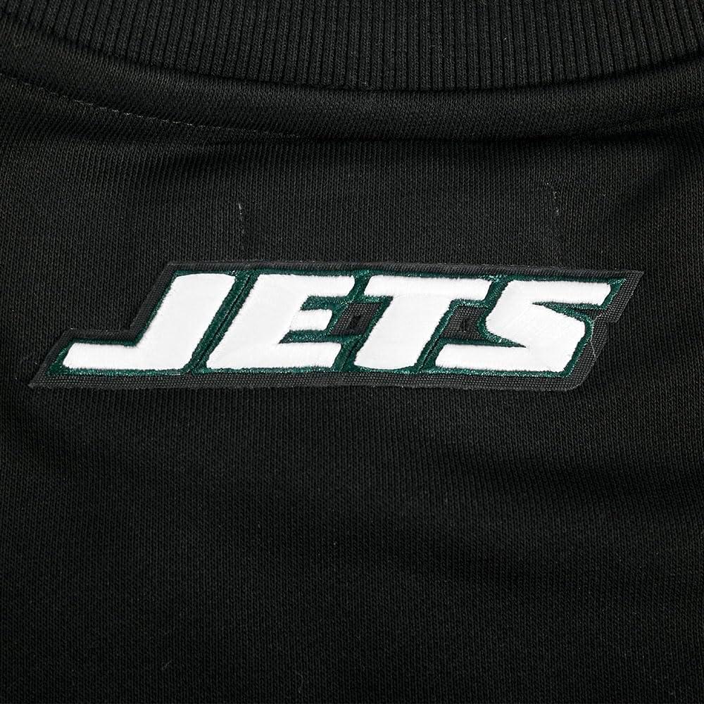 imagePro Standard Womens NFL Classic Chenille Brushed Back French Terry Crewneck SweatshirtBlack