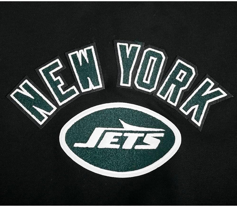 imagePro Standard Womens NFL Classic Chenille Brushed Back French Terry Crewneck SweatshirtBlack