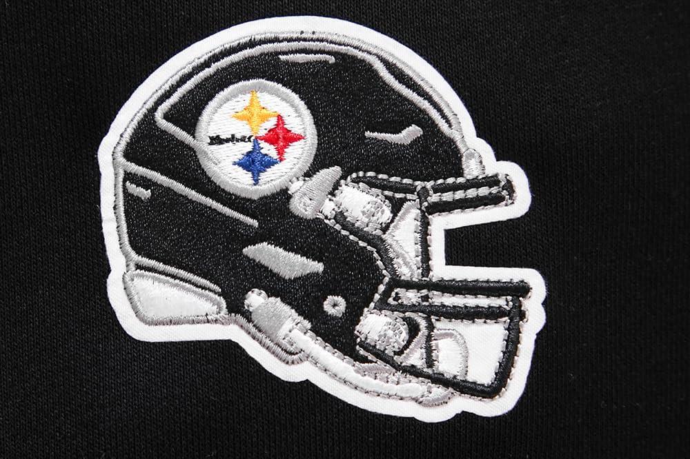 imagePro Standard Womens NFL Classic Chenille Brushed Back French Terry Crewneck SweatshirtBlack