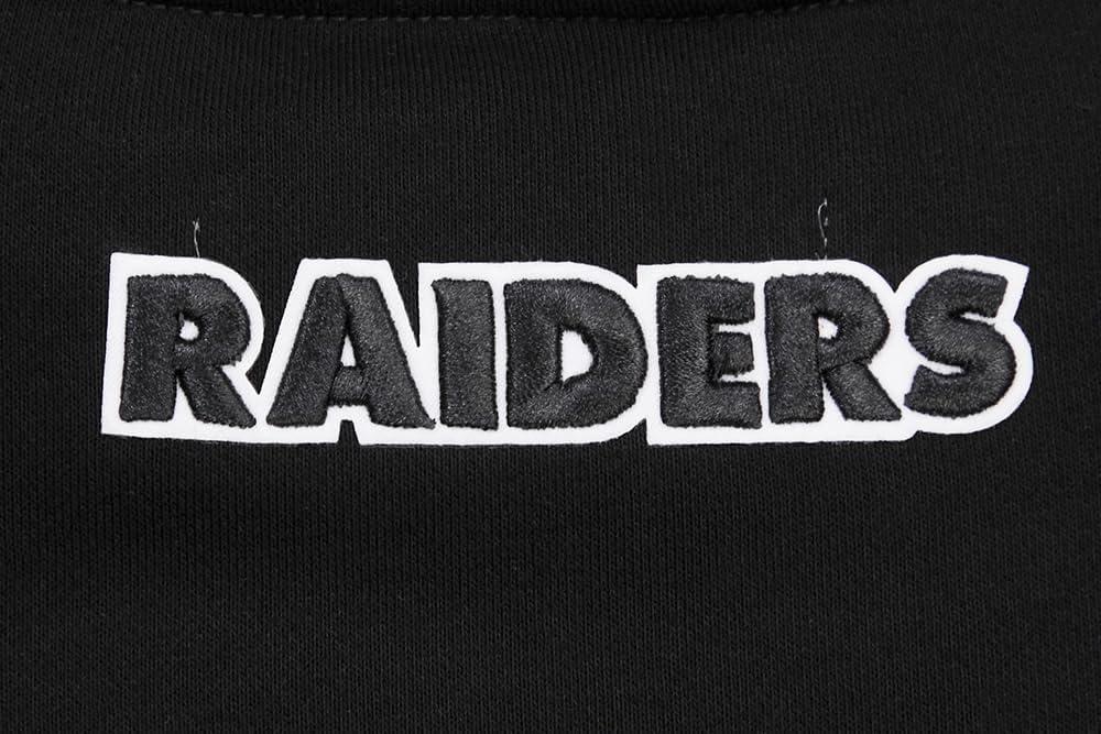 imagePro Standard Womens NFL Classic Chenille Brushed Back French Terry Crewneck SweatshirtBlack