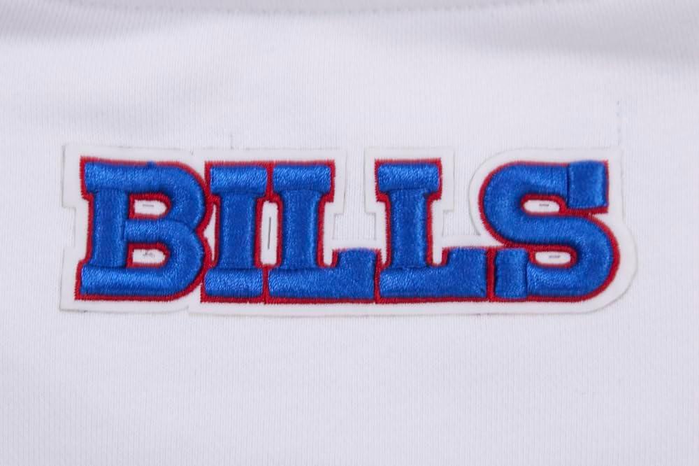 imagePro Standard Womens NFL Classic Chenille Brushed Back French Terry Crewneck SweatshirtWhite