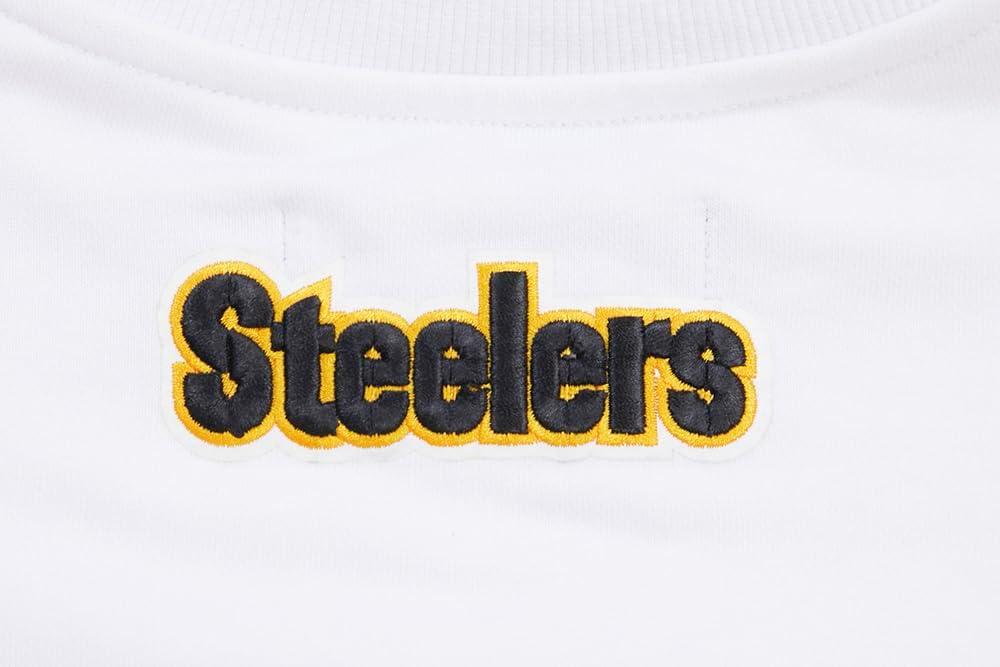 imagePro Standard Womens NFL Classic Chenille Brushed Back French Terry Crewneck SweatshirtWhite