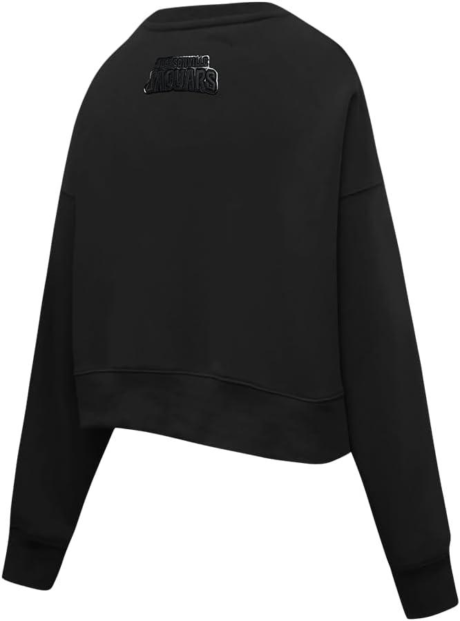 imagePro Standard Womens NFL Classic Triple Black Brushed Back French Terry Crewneck SweatshirtTriple Black