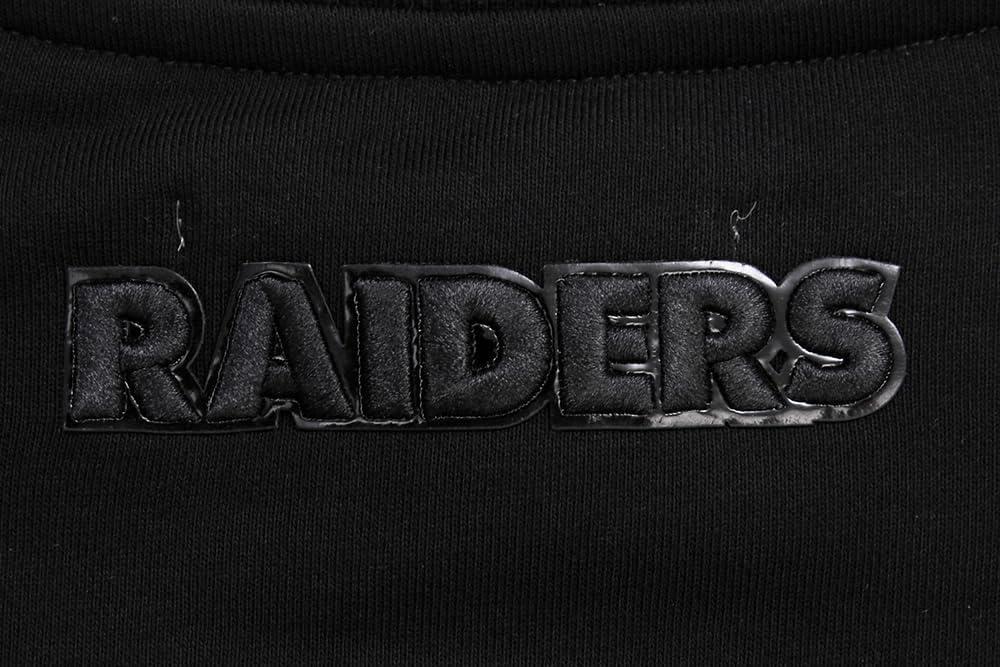 imagePro Standard Womens NFL Classic Triple Black Brushed Back French Terry Crewneck SweatshirtTriple Black