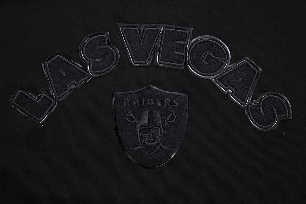 imagePro Standard Womens NFL Classic Triple Black Brushed Back French Terry Crewneck SweatshirtTriple Black