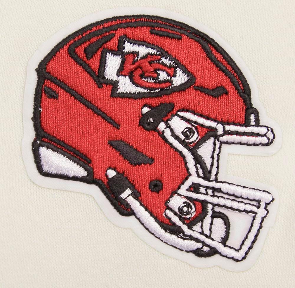 imagePro Standard Womens NFL Retro Classics Brushed Back French Terry Crewneck SweatshirtEggshell Red