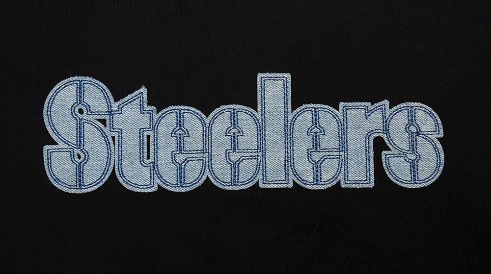 imagePro Standard Womens NFL Varsity Blues Brushed Back French Terry Crewneck SweatshirtBlack