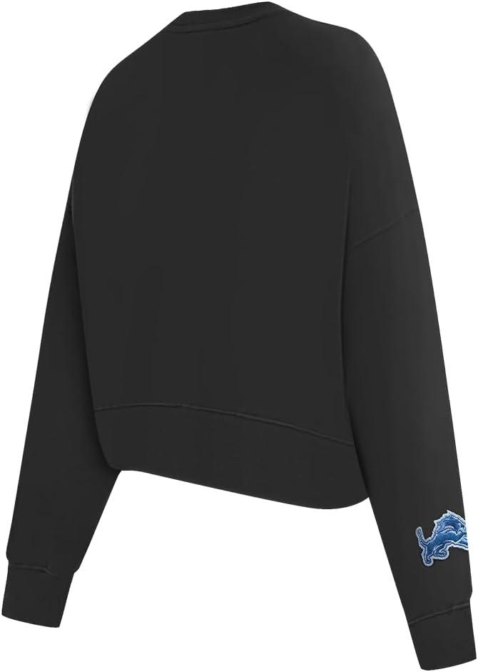 imagePro Standard Womens NFL Varsity Blues Brushed Back French Terry Crewneck SweatshirtBlack