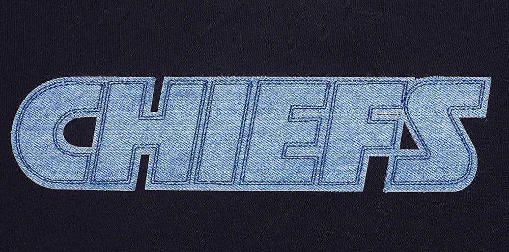 imagePro Standard Womens NFL Varsity Blues Brushed Back French Terry Crewneck SweatshirtBlack