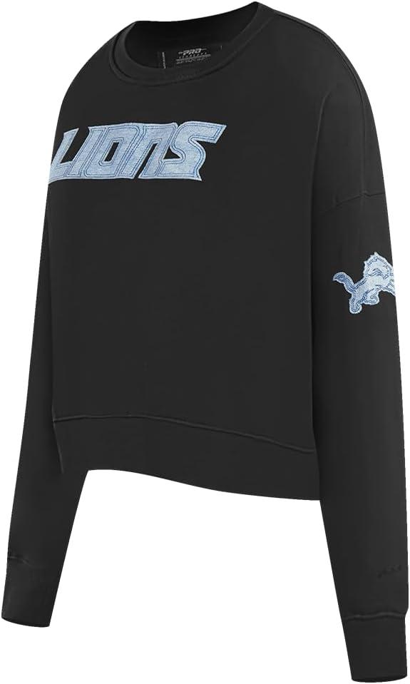 imagePro Standard Womens NFL Varsity Blues Brushed Back French Terry Crewneck SweatshirtBlack