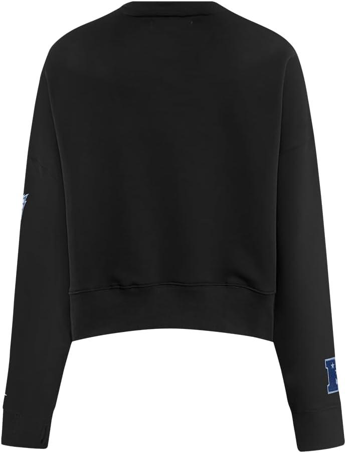 imagePro Standard Womens NFL Varsity Blues Brushed Back French Terry Crewneck SweatshirtBlack