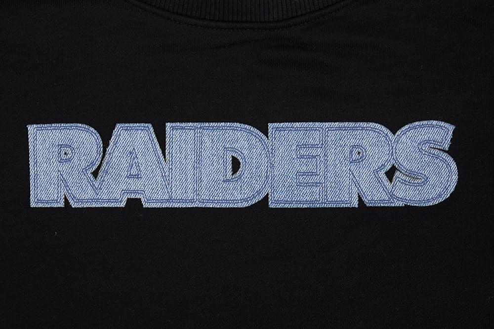 imagePro Standard Womens NFL Varsity Blues Brushed Back French Terry Crewneck SweatshirtBlack
