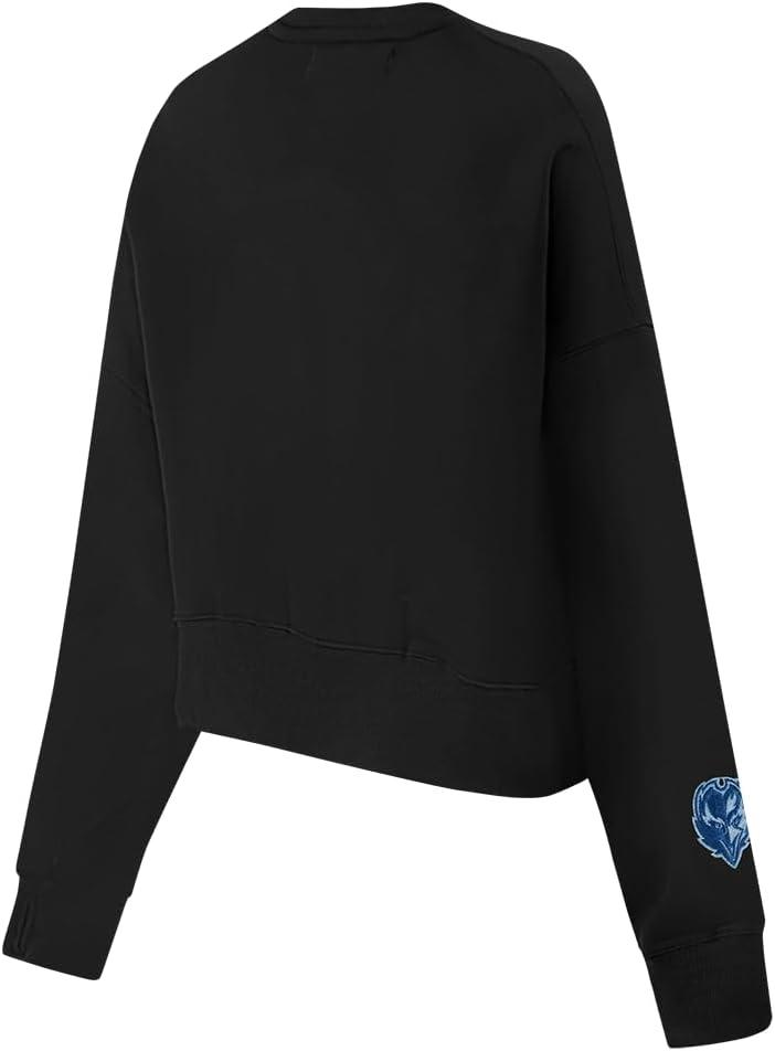 imagePro Standard Womens NFL Varsity Blues Brushed Back French Terry Crewneck SweatshirtBlack