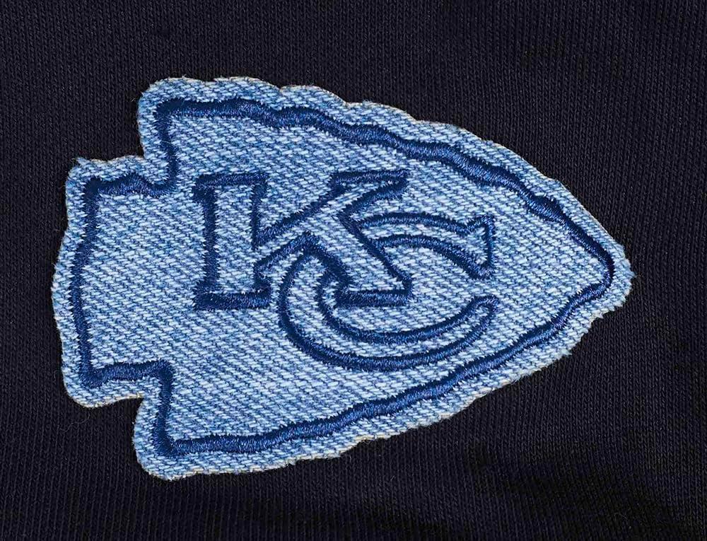 imagePro Standard Womens NFL Varsity Blues Brushed Back French Terry Crewneck SweatshirtBlack