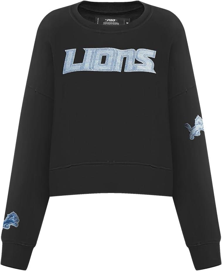 imagePro Standard Womens NFL Varsity Blues Brushed Back French Terry Crewneck SweatshirtBlack