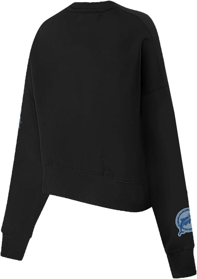 imagePro Standard Womens NFL Varsity Blues Brushed Back French Terry Crewneck SweatshirtBlack