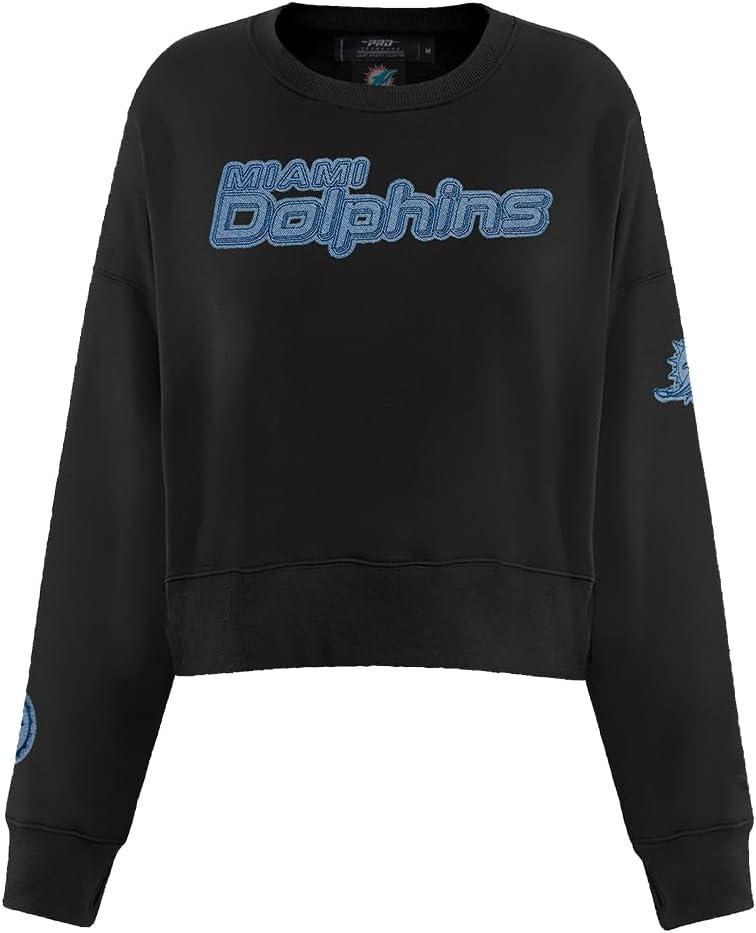 imagePro Standard Womens NFL Varsity Blues Brushed Back French Terry Crewneck SweatshirtBlack