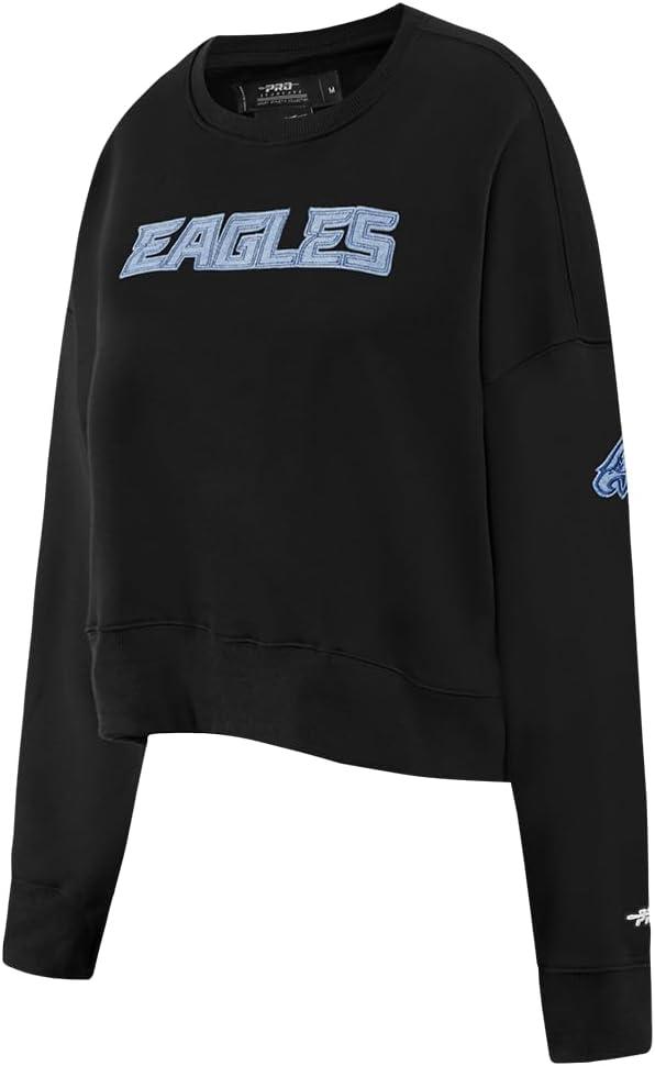 imagePro Standard Womens NFL Varsity Blues Brushed Back French Terry Crewneck SweatshirtBlack