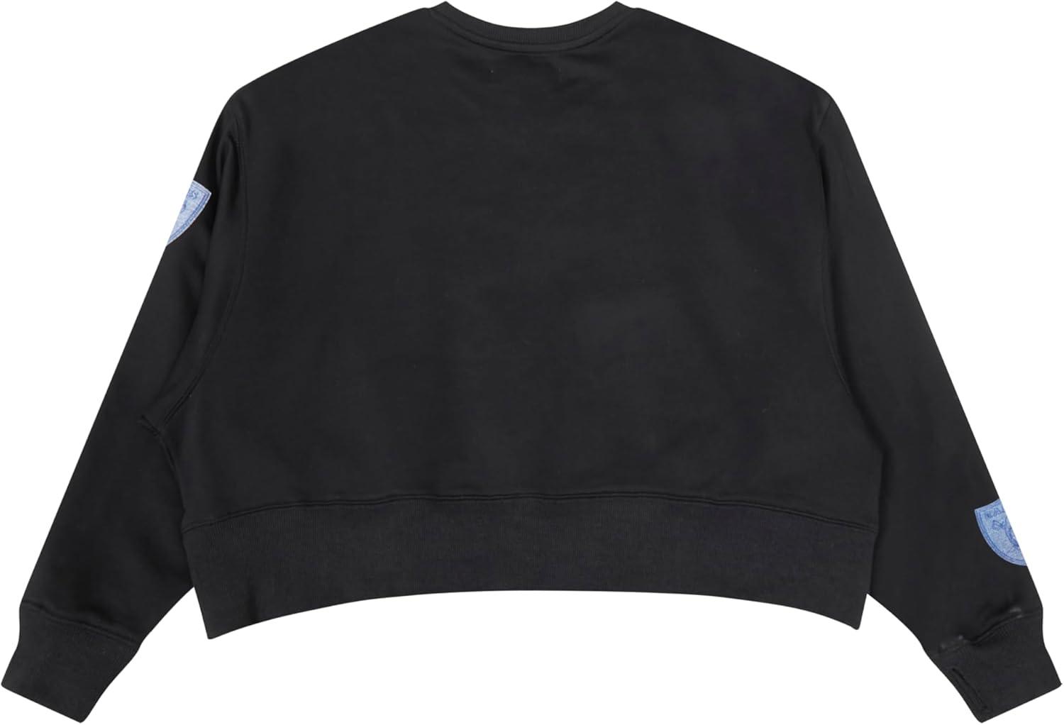 imagePro Standard Womens NFL Varsity Blues Brushed Back French Terry Crewneck SweatshirtBlack