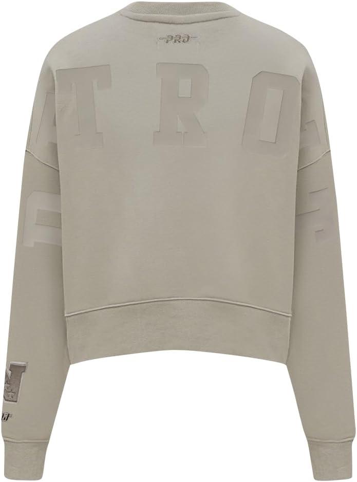 imagePro Standard Womens NFL Wingspan Brushed Back French Terry Crewneck SweatshirtTaupe