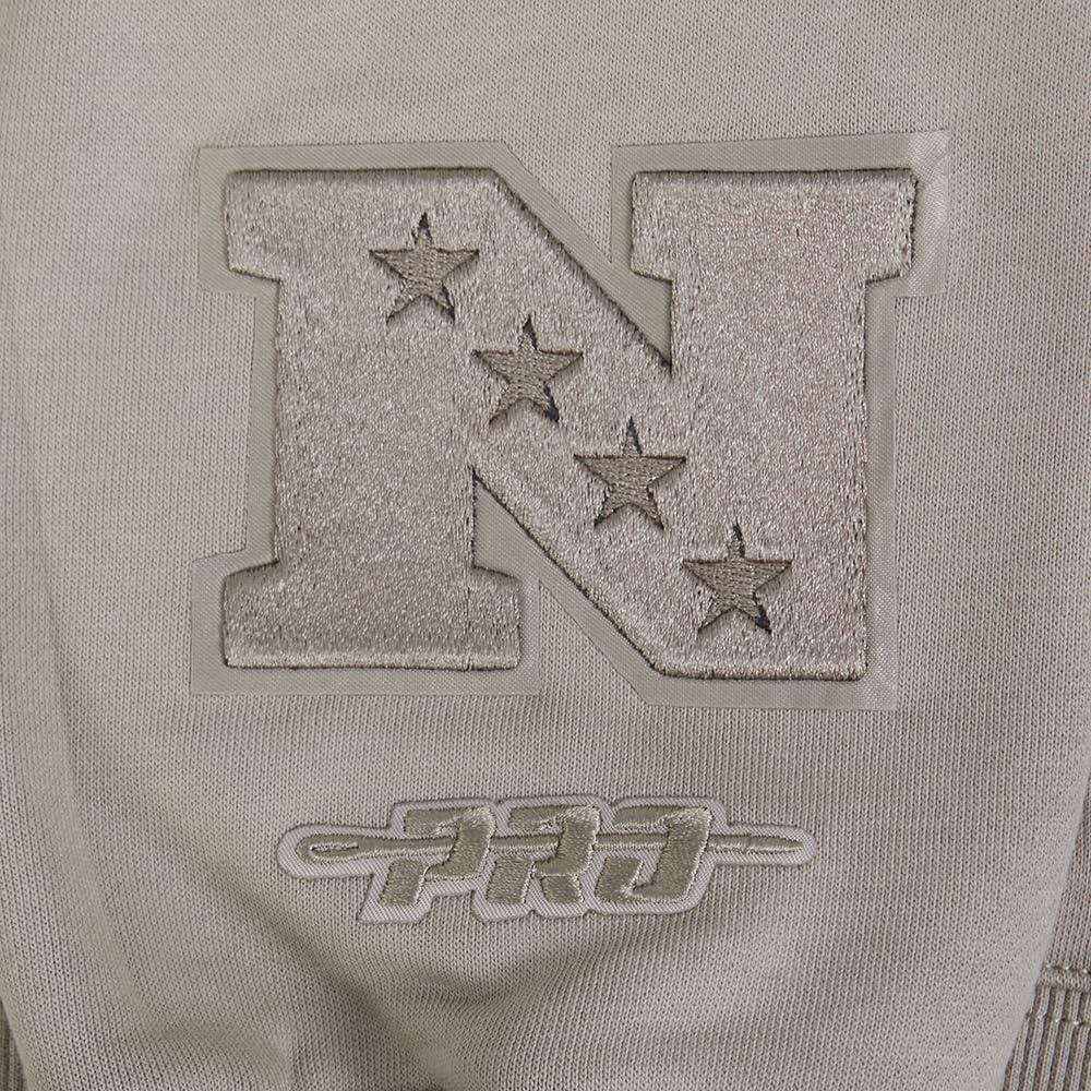 imagePro Standard Womens NFL Wingspan Brushed Back French Terry Crewneck SweatshirtTaupe