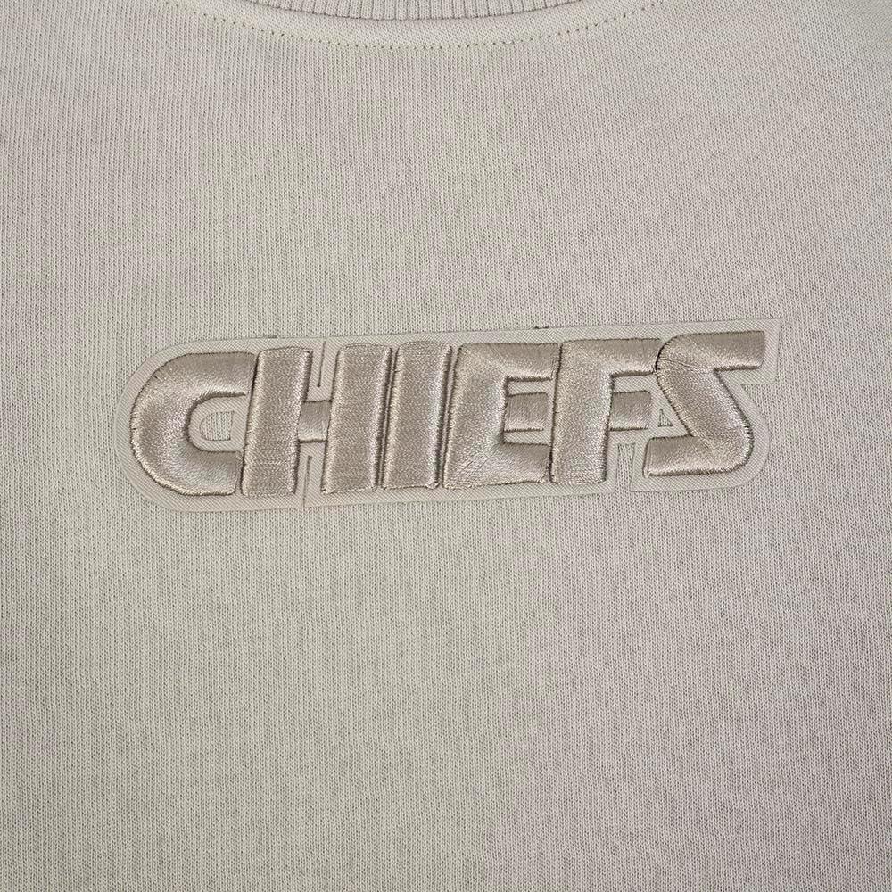 imagePro Standard Womens NFL Wingspan Brushed Back French Terry Crewneck SweatshirtTaupe