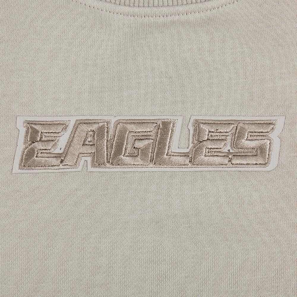 imagePro Standard Womens NFL Wingspan Brushed Back French Terry Crewneck SweatshirtTaupe