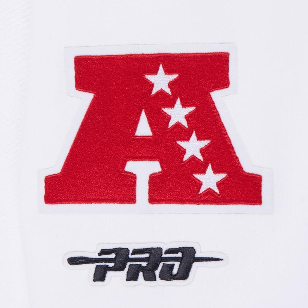 imagePro Standard Womens NFL Wingspan Brushed Back French Terry Crewneck SweatshirtWhite