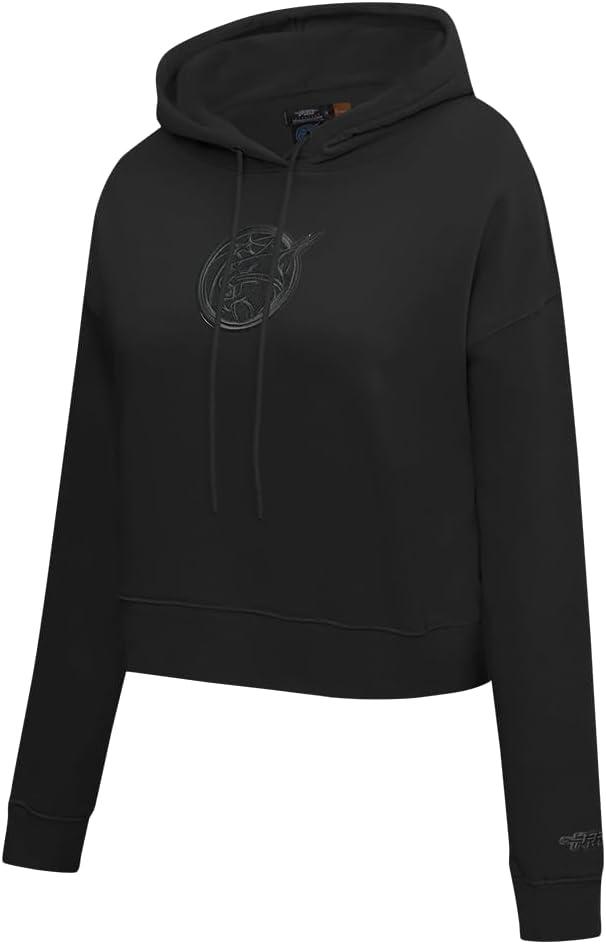 imagePro Standard Womens WNBA Classic Triple Black Cropped Pullover HoodieBlack